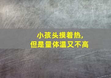 小孩头摸着热,但是量体温又不高