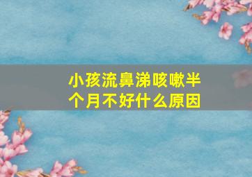 小孩流鼻涕咳嗽半个月不好什么原因