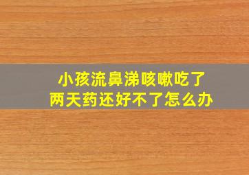 小孩流鼻涕咳嗽吃了两天药还好不了怎么办