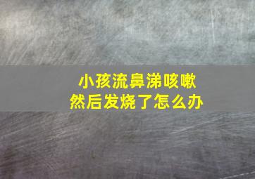 小孩流鼻涕咳嗽然后发烧了怎么办