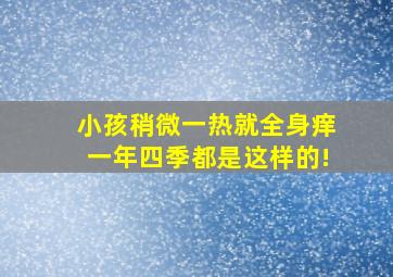 小孩稍微一热就全身痒一年四季都是这样的!