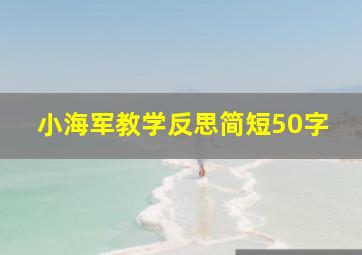 小海军教学反思简短50字