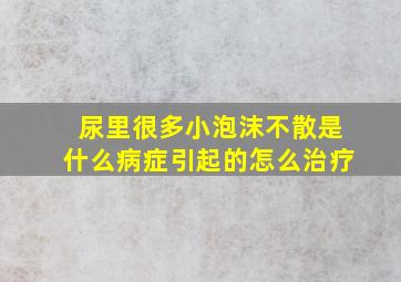 尿里很多小泡沫不散是什么病症引起的怎么治疗