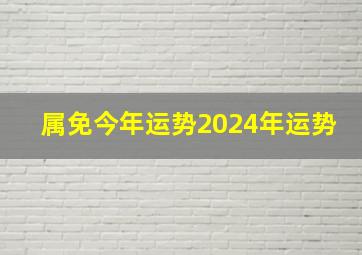 属免今年运势2024年运势