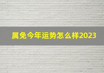 属免今年运势怎么样2023