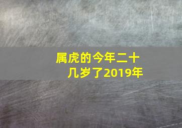 属虎的今年二十几岁了2019年