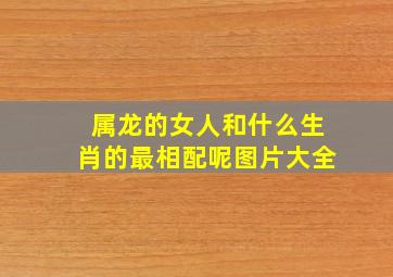 属龙的女人和什么生肖的最相配呢图片大全