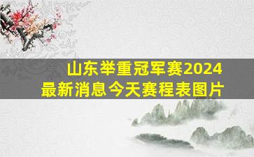 山东举重冠军赛2024最新消息今天赛程表图片