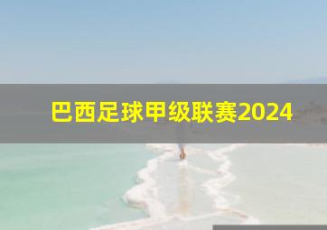 巴西足球甲级联赛2024