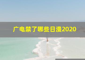 广电禁了哪些日漫2020