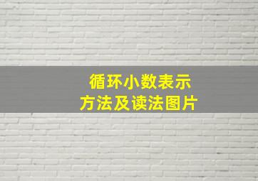 循环小数表示方法及读法图片