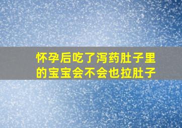 怀孕后吃了泻药肚子里的宝宝会不会也拉肚子