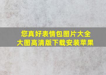 您真好表情包图片大全大图高清版下载安装苹果