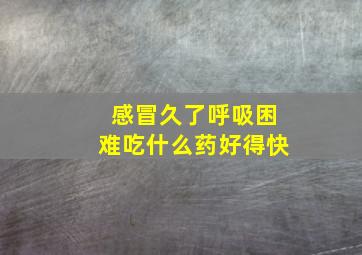 感冒久了呼吸困难吃什么药好得快