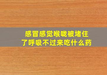 感冒感觉喉咙被堵住了呼吸不过来吃什么药