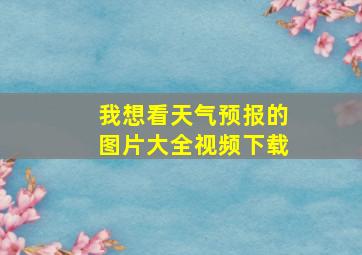 我想看天气预报的图片大全视频下载