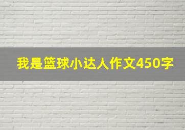 我是篮球小达人作文450字