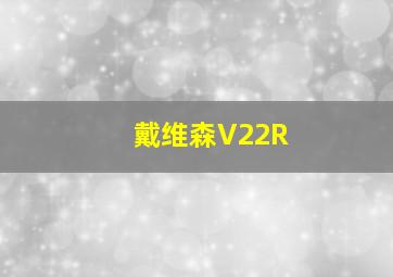 戴维森V22R