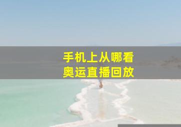 手机上从哪看奥运直播回放