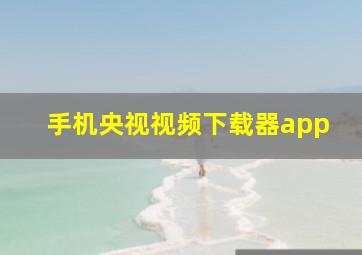 手机央视视频下载器app