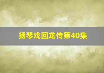 扬琴戏回龙传第40集