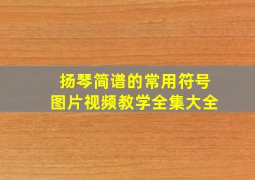 扬琴简谱的常用符号图片视频教学全集大全