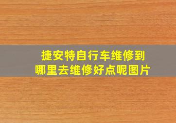 捷安特自行车维修到哪里去维修好点呢图片