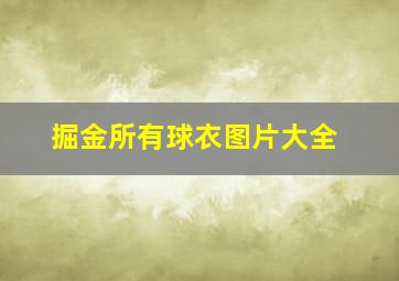 掘金所有球衣图片大全