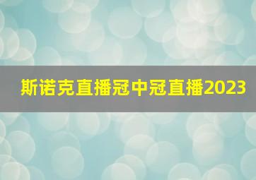 斯诺克直播冠中冠直播2023