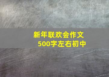 新年联欢会作文500字左右初中