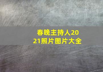 春晚主持人2021照片图片大全