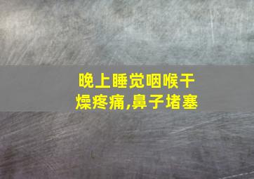 晚上睡觉咽喉干燥疼痛,鼻子堵塞