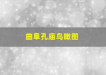 曲阜孔庙鸟瞰图