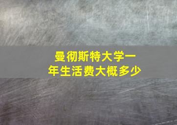 曼彻斯特大学一年生活费大概多少