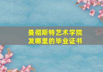 曼彻斯特艺术学院发哪里的毕业证书