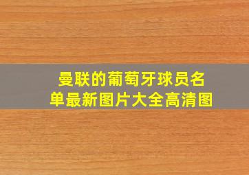 曼联的葡萄牙球员名单最新图片大全高清图