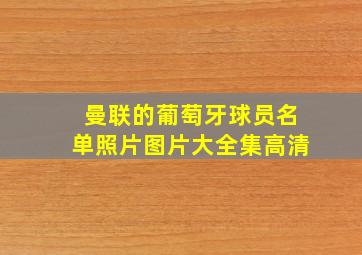 曼联的葡萄牙球员名单照片图片大全集高清