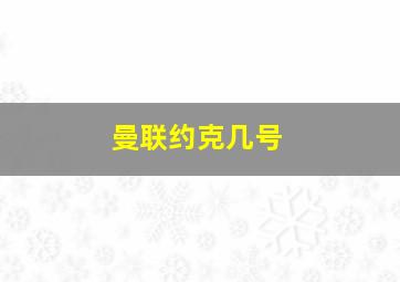 曼联约克几号