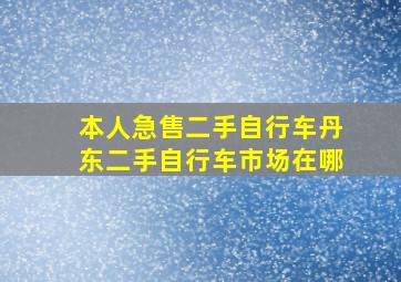 本人急售二手自行车丹东二手自行车市场在哪