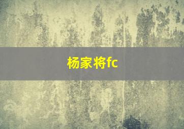 杨家将fc