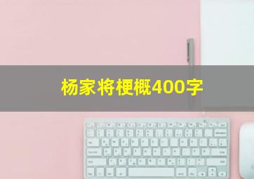 杨家将梗概400字