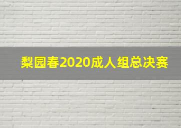 梨园春2020成人组总决赛