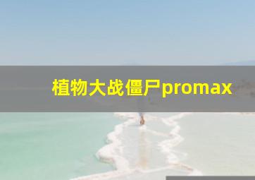 植物大战僵尸promax