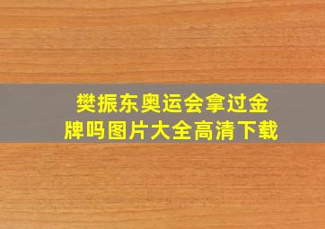 樊振东奥运会拿过金牌吗图片大全高清下载