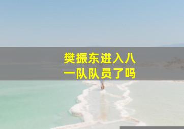 樊振东进入八一队队员了吗