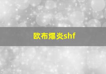 欧布爆炎shf