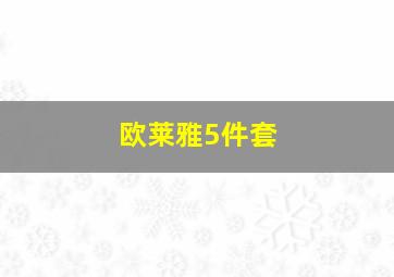 欧莱雅5件套