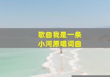 歌曲我是一条小河原唱词曲