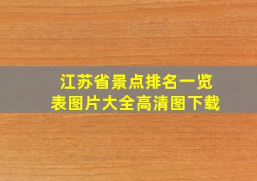 江苏省景点排名一览表图片大全高清图下载