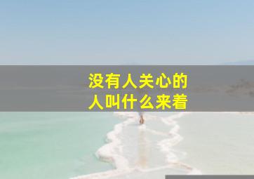 没有人关心的人叫什么来着